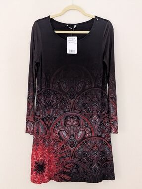 Desigual Paisley Dress Size Medium NWT